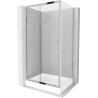 Mexen Apia cabină de duș glisantă 120 x 90 cm, transparent, crom + cadă de duș Rio - 840-120-090-01-00-4510