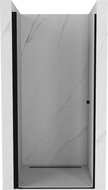 Mexen Pretoria ușa de duș cu balamale 70 cm, transparent, Neagră - 852-070-000-70-00