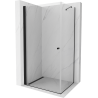 Mexen Pretoria cabină de duș cu balamale 70 x 90 cm, transparent, Neagră - 852-070-090-70-00