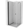 Mexen Pretoria cabină de duș cu balamale 90 x 90 cm, transparent, Neagră - 852-090-090-70-00
