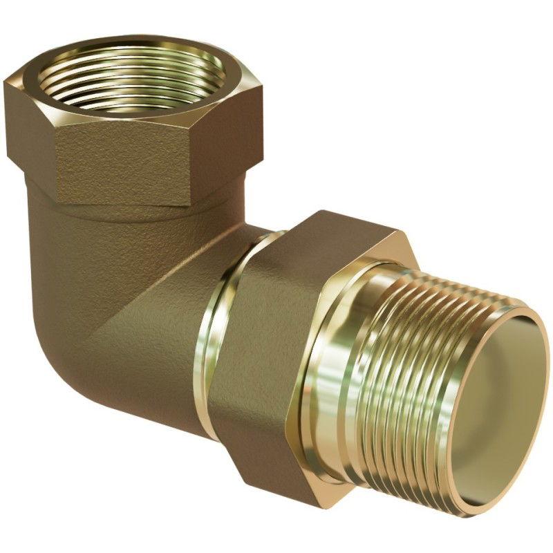 Mexen BRASS sarokelem sárgaréz 5/4 GZ x 5/4 GW - W97418-5454