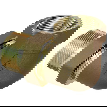 Mexen BRASS sárgaréz könyök-dugó 2 GZ x 2 GW - W97418-2020
