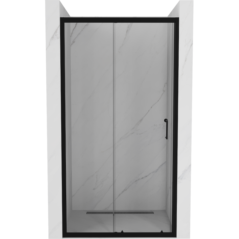 Mexen Apia ușă de duș culisantă 135 cm, transparent, Neagră - 845-135-000-70-00