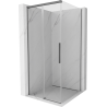 Mexen Rox cabină de duș glisantă 95 x 95 cm, transparent, metal negru - 8C2-095-095-95-00