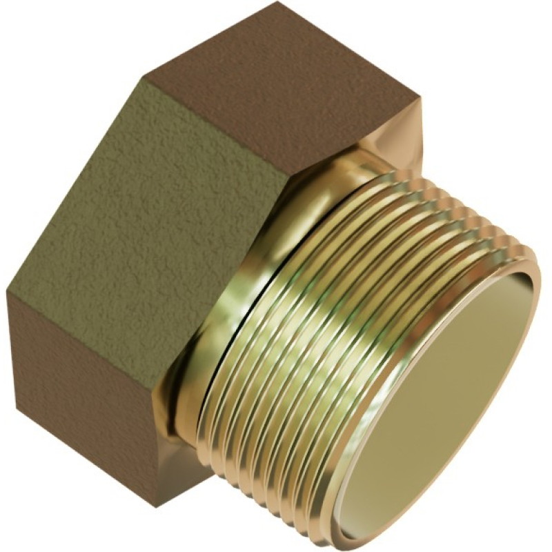 Mexen BRASS reducție piuliță-șurub din alamă 2 IG x 6/4 OG - W97419-2064