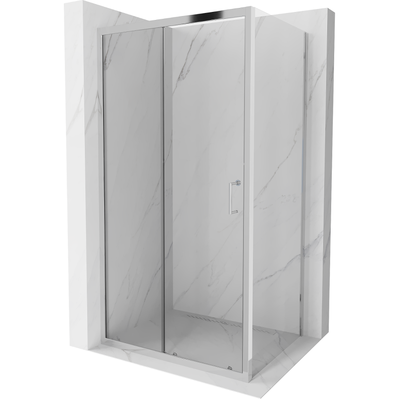 Mexen Apia cabina de duș glisantă 110 x 90 cm, transparentă, crom - 840-110-090-01-00