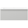 Mexen Rivel dulap baie 60 cm cu lavoar Otis, 1 sertar, canelat, gri mat/alb mat - 91A20-06023-1-BF62-W18M01