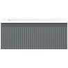 Mexen Rivel dulap de baie 60 cm cu lavoar Otis, 1 sertar, canelat, grafit mat/alb mat - 91A20-06023-1-BF66-W18M01