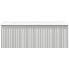 Mexen Rivel dulap baie 70 cm cu lavoar Otis, 1 sertar, riflat, gri mat/alb mat - 91A20-07023-1-BF62-W18M01