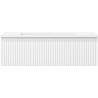 Mexen Rivel dulap de baie 80 cm cu lavoar Otis, 1 sertar, față canelată, alb mat - 91A20-08023-1-BF01-W18M01