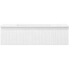 Dulap de baie Mexen Rivel 90 cm cu lavoar Otis, 1 sertar, striat, alb mat - 91A20-09023-1-BF01-W18M01