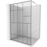Mexen Kioto perete de duș Walk-in 120 x 200 cm, model negru 8 mm, crom - 800-120-101-01-78