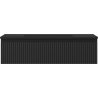Mexen Rivel dulap baie 90 cm cu chiuvetă Otis, 1 sertar, cu textura, negru mat - 91A20-09023-1-BF71-W18M71