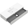 Mexen Rivel dulap baie 120 cm cu lavoar Otis, 1 sertar, canelat, gri mat/alb mat - 91A20-12023-1-BF62-W18M01