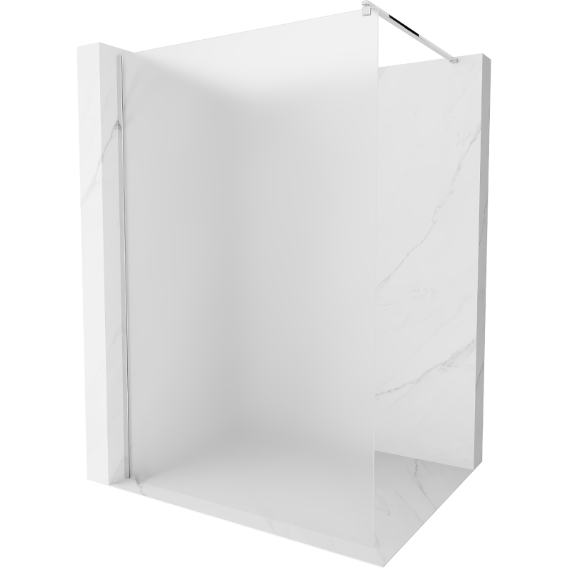 Mexen Kioto panou de duș Walk-in 130 x 200 cm, geam sablat 8 mm, crom - 800-130-101-01-30