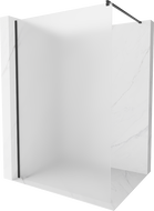 Mexen Kioto perete de duș Walk-in 140 x 200 cm, geam mat 8 mm, negru - 800-140-101-70-30