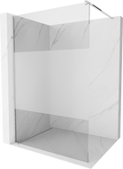 Mexen Kioto perete de duș Walk-in 140 x 200 cm, transparent/geam sablat 8 mm, crom - 800-140-101-01-35