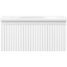 Mexen Rivel dulap baie 50 cm cu chiuvetă Vela, 1 sertar, riflat, alb mat - 91A20-05023-1-BF01-W23M01