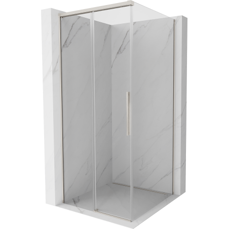 Mexen Rox cabină de duș glisantă 90 x 90 cm, transparent, nichel periat - 8C2-090-090-97-00