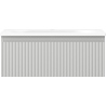 Mexen Rivel dulap baie 60 cm cu chiuvetă Vela, 1 sertar, canelat, gri mat/alb mat - 91A20-06023-1-BF62-W23M01