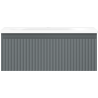 Mexen Rivel dulap baie 60 cm cu lavoar Vela, 1 sertar, riflat, grafit mat/alb mat - 91A20-06023-1-BF66-W23M01