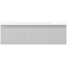 Mexen Rivel dulap baie 80 cm cu chiuvetă Vela, 1 sertar, riflat, gri mat/alb mat - 91A20-08023-1-BF62-W23M01