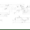 Mexen Rivel dulap baie 90 cm cu chiuvetă Vela, 1 sertar, fațetă canelată, grafit mat/alb mat - 91A20-09023-1-BF66-W23M01