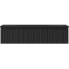 Mexen Rivel dulap baie 100 cm cu lavoar Vela, 1 sertar, riflat, negru mat - 91A20-10023-1-BF71-W23M71