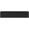 Dulap baie Mexen Rivel 120 cm cu lavoar Vela, 1 sertar, canelat, negru mat - 91A20-12023-1-BF71-W23M71