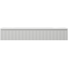 Mexen Rivel 140 cm-es fürdőszobaszekrény mosdóval Vela, 1 fiók, bordázott, szürke matt/fehér matt