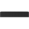 Mexen Rivel dulap de baie 140 cm cu lavoar Vela, 1 sertar, canelat, negru mat - 91A20-14023-1-BF71-W23M71