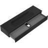 Mexen Rivel dulap baie 160 cm cu lavoar Vela, 1 sertar, cu caneluri, negru mat - 91A20-16023-1-BF71-W23M71