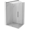 Mexen Rox cabină de duș glisantă 140 x 120 cm, transparent, gun metal - 8C2-140-120-95-00