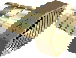 Mexen BRASS tömlőcsatlakozó sárgaréz 1 KB x 25 mm - W97422-1025