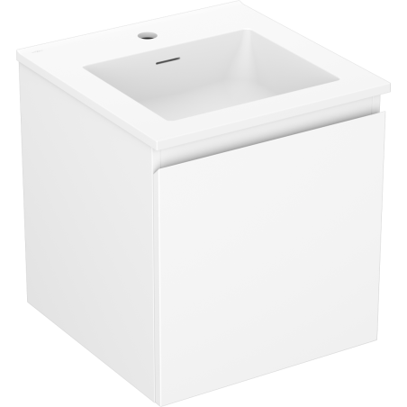Dulap baie Mexen Orio 45 cm cu lavoar Otis, 1 sertar, alb mat - 91A10-04547-1-BF01-W18M01