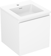 Dulap baie Mexen Orio 45 cm cu lavoar Otis, 1 sertar, alb mat - 91A10-04547-1-BF01-W18M01
