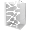 Paravan de duș Mexen Kioto Walk-in 70 x 200 cm, val alb 8 mm, crom - 800-070-101-01-97