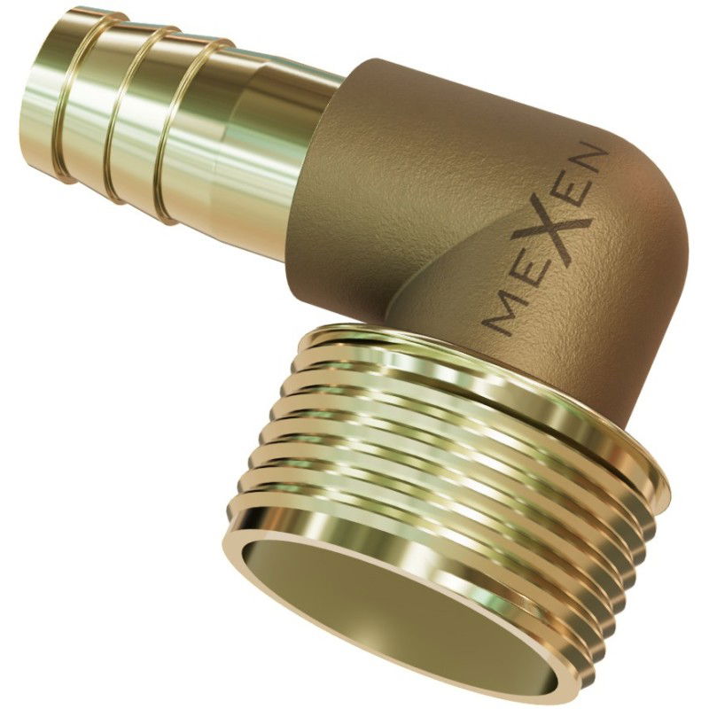 Mexen BRASS tömlő csatlakozó könyök réz 1/2 AG x 10 mm - W97423-1210