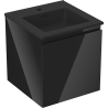 Mexen Orio dulap baie 45 cm cu lavoar Otis, 1 sertar, negru lucios/negru mat - 91A10-04547-1-BF70-W18M71