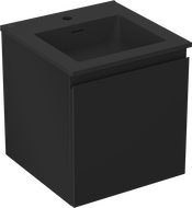 Mexen Orio dulap baie 45 cm cu chiuvetă Otis, 1 sertar, negru mat - 91A10-04547-1-BF71-W18M71