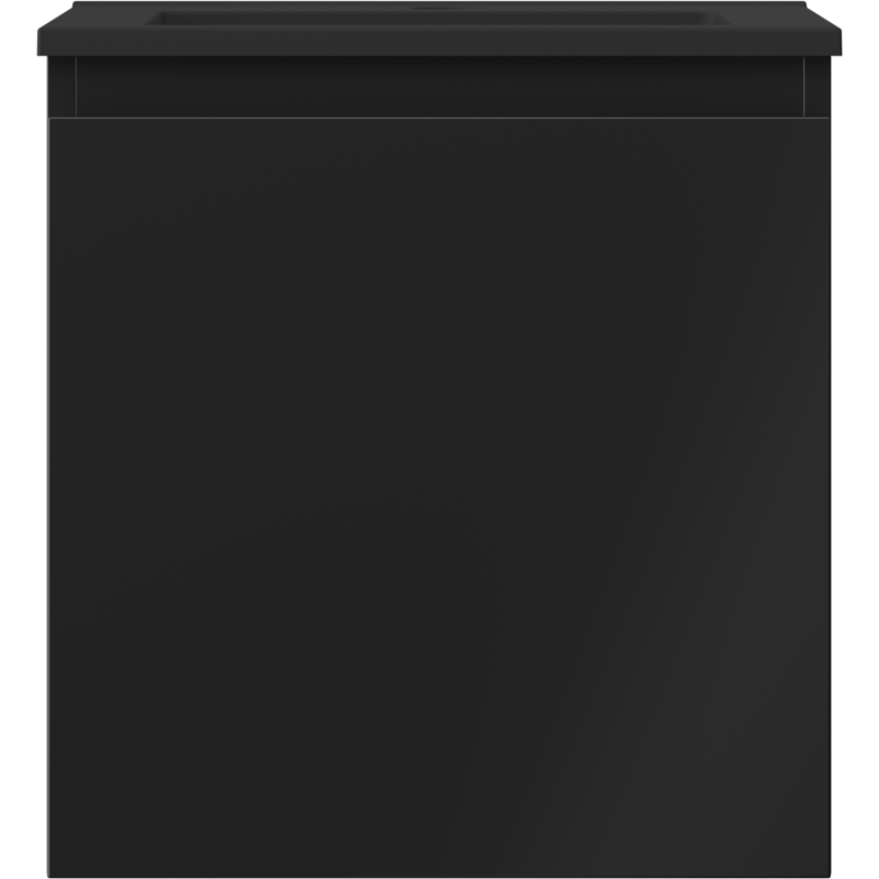 Mexen Orio fürdőszobai szekrény 45 cm mosdóval, Otis, 1 fiók, fekete matt - 91A10-04547-1-BF71-W18M71