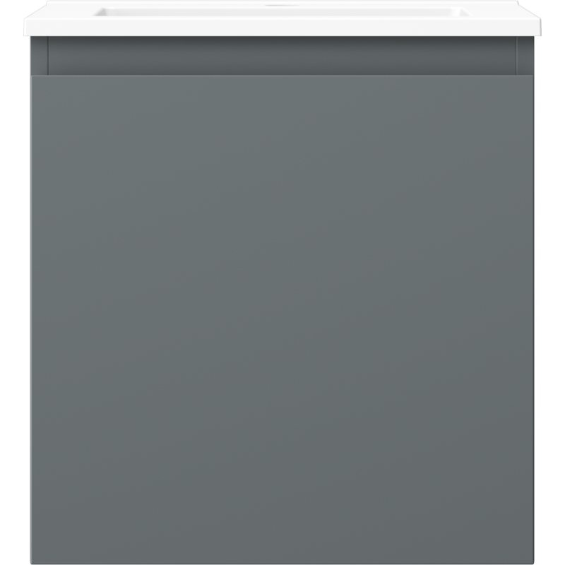 Mexen Orio dulap de baie 45 cm cu lavoar Otis, 1 sertar, grafit mat/alb mat - 91A10-04547-1-BF66-W18M01