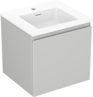 Mexen Orio dulap baie 50 cm cu lavoar Otis, 1 sertar, gri mat/alb mat - 91A10-05047-1-BF62-W18M01