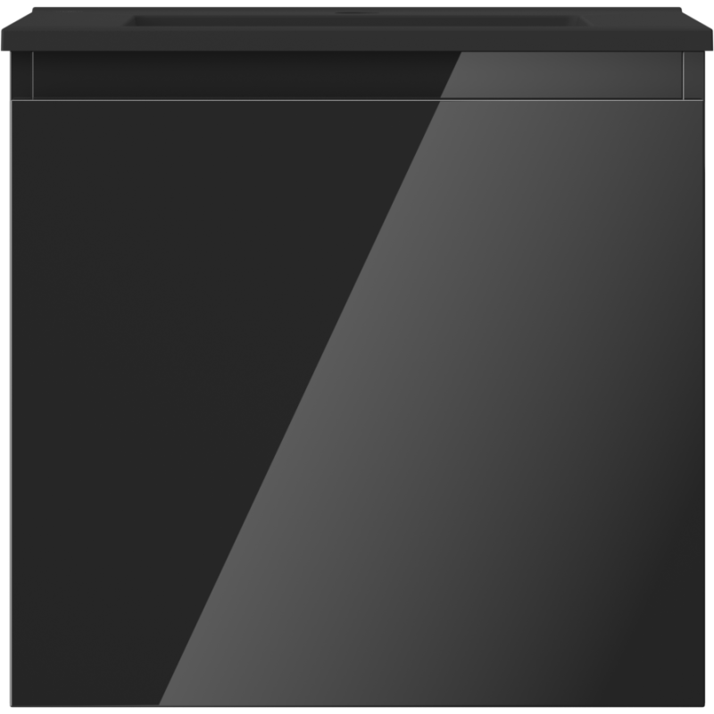 Mexen Orio dulap baie 50 cm cu chiuvetă Otis, 1 sertar, negru lucios/negru mat - 91A10-05047-1-BF70-W18M71