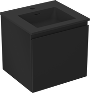 Mexen Orio dulap baie 50 cm cu lavoar Otis, 1 sertar, negru mat - 91A10-05047-1-BF71-W18M71