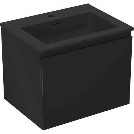 Mexen Orio dulap baie 60 cm cu lavoar Otis, 1 sertar, negru mat - 91A10-06047-1-BF71-W18M71