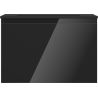 Dulap baie Mexen Orio 70 cm cu lavoar Otis, 1 sertar, negru lucios/mat negru - 91A10-07047-1-BF70-W18M71
