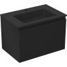 Mexen Orio dulap baie 70 cm cu lavoar Otis, 1 sertar, negru mat - 91A10-07047-1-BF71-W18M71