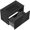 Mexen Orio dulap de baie 80 cm cu lavoar Otis, 1 sertar, negru mat - 91A10-08047-1-BF71-W18M71