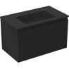 Mexen Orio dulap de baie 80 cm cu lavoar Otis, 1 sertar, negru mat - 91A10-08047-1-BF71-W18M71